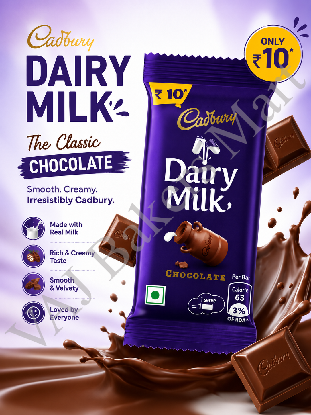 Cadbury Dairy Milk Chocolate 12.1g