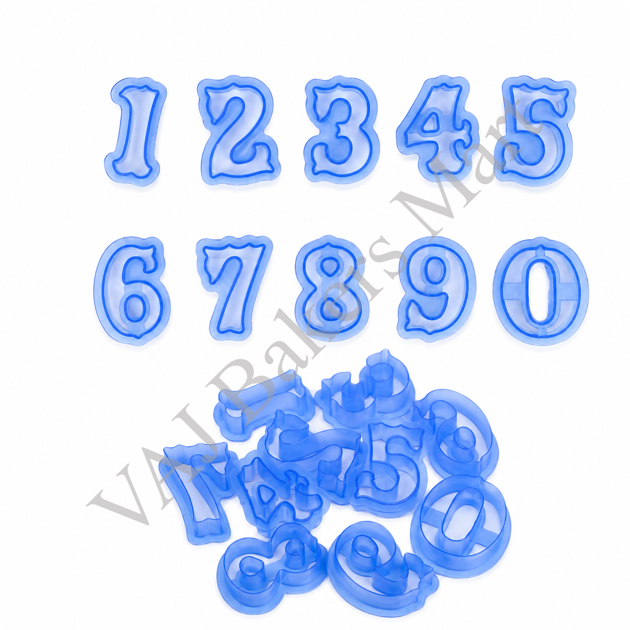 Number Cookies Cutter Set 0 to 9 Large