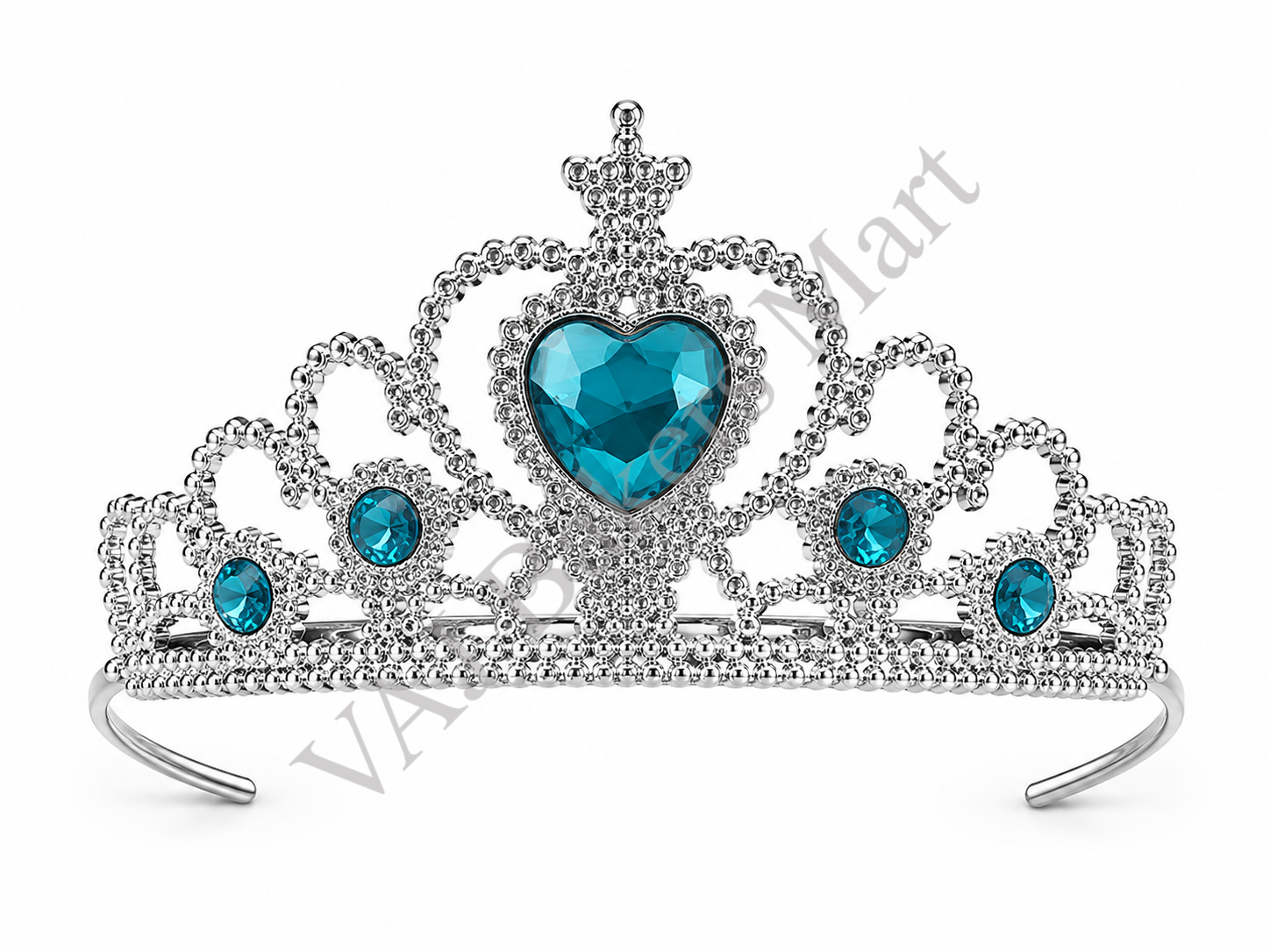 Crown Tiara Cake Topper Blue