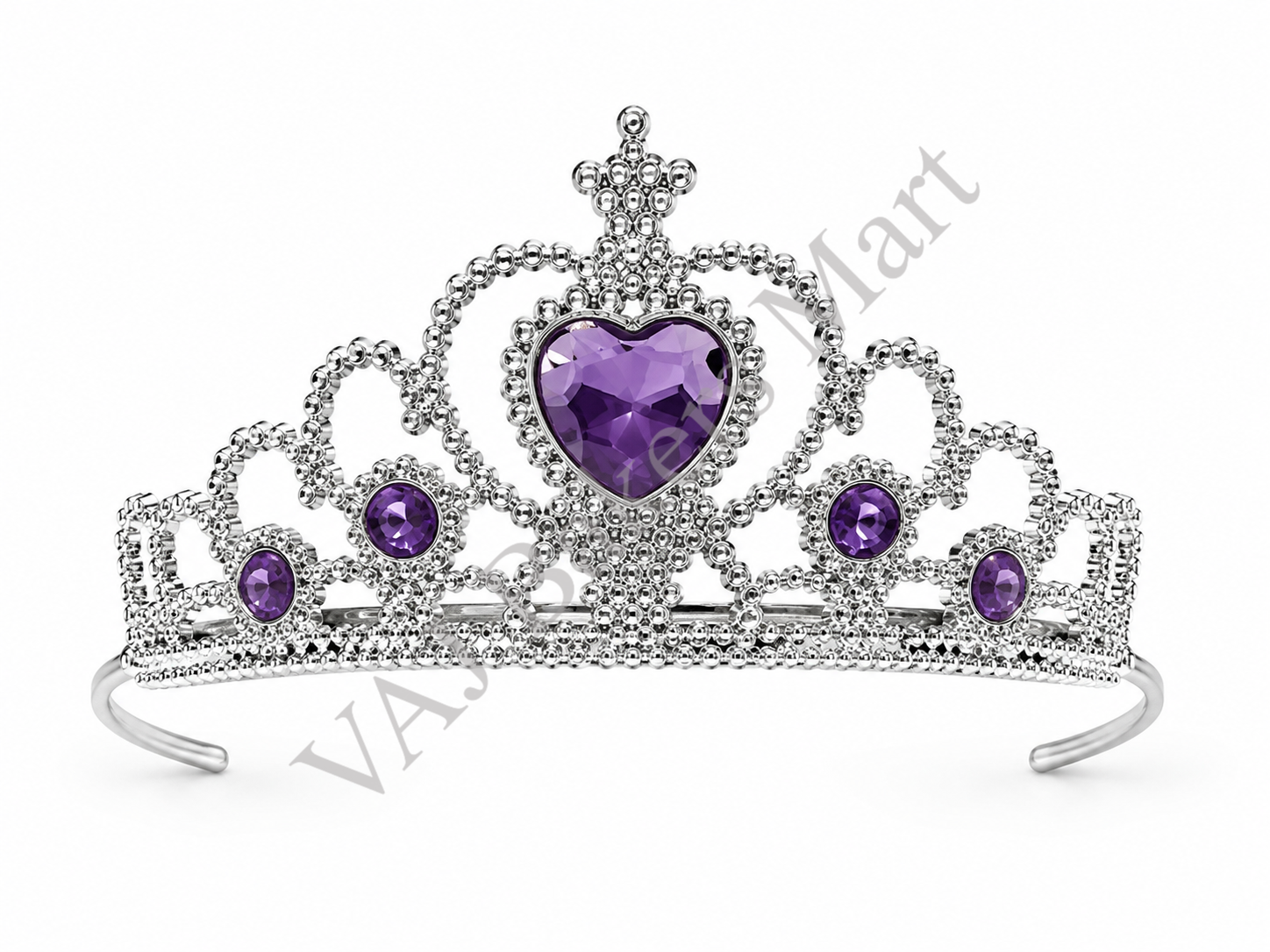 Crown Tiara Cake Topper Purple