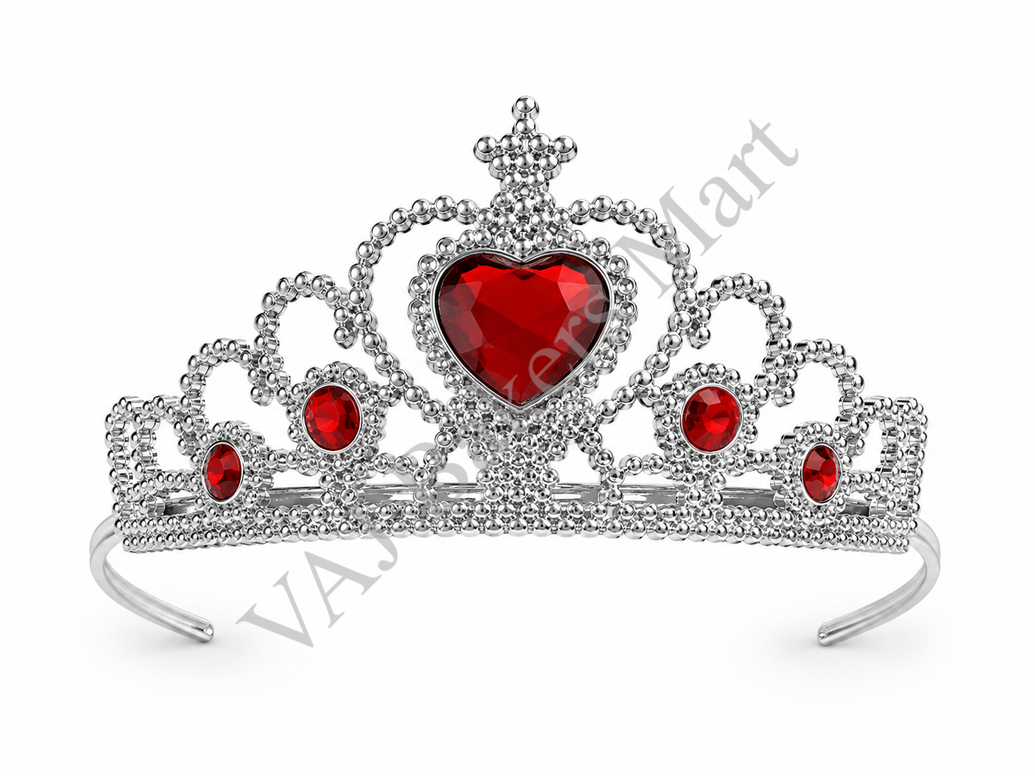 Crown Tiara Cake Topper Red