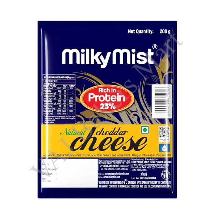 Milky Mist Cheddar Cheese 200g