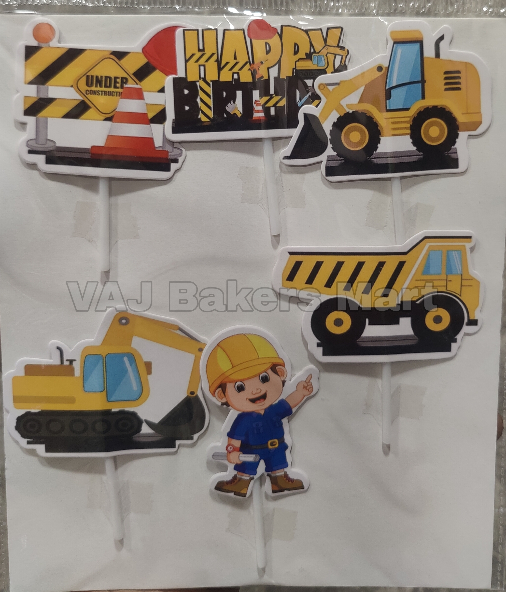 PT36 Construction Theme Topper