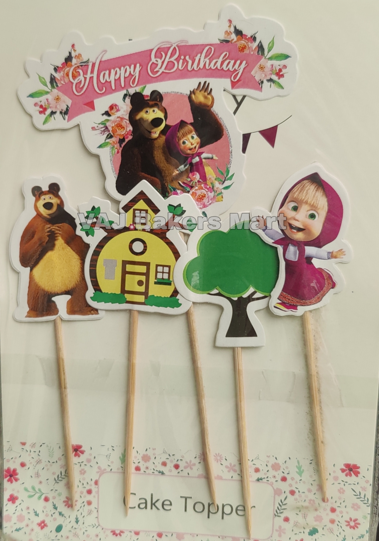 PT46 Masha & The Bear Theme Topper