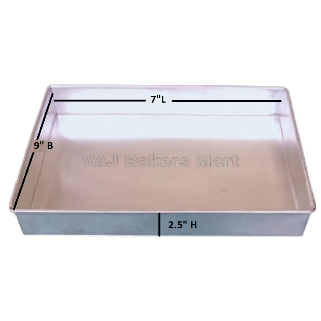 Rectangle Cake Tin 9" x 7" x 2.5"