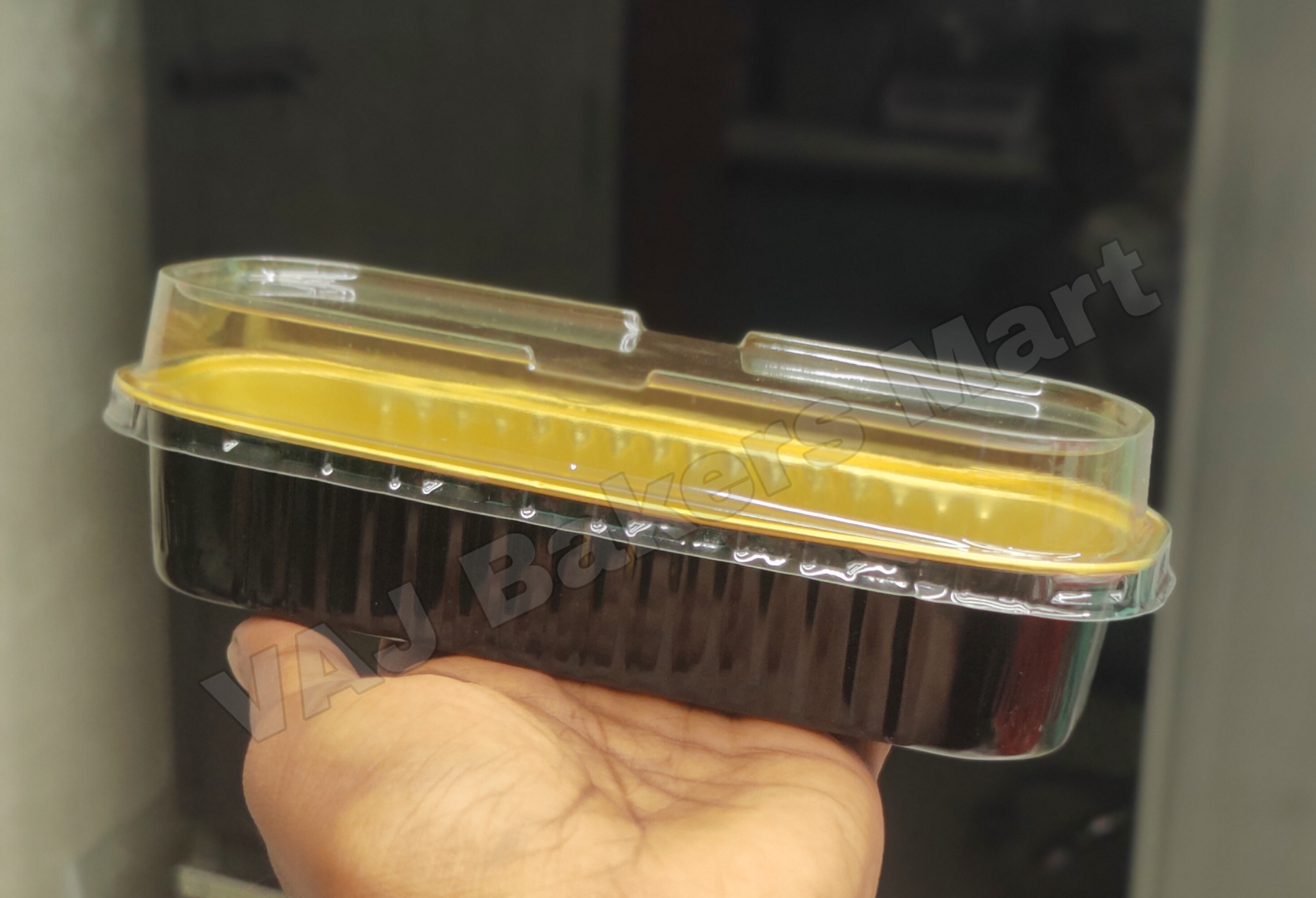 BS1 Rectangle Direct Baking Foil Liner with Lid 150gms (Pack of 3)