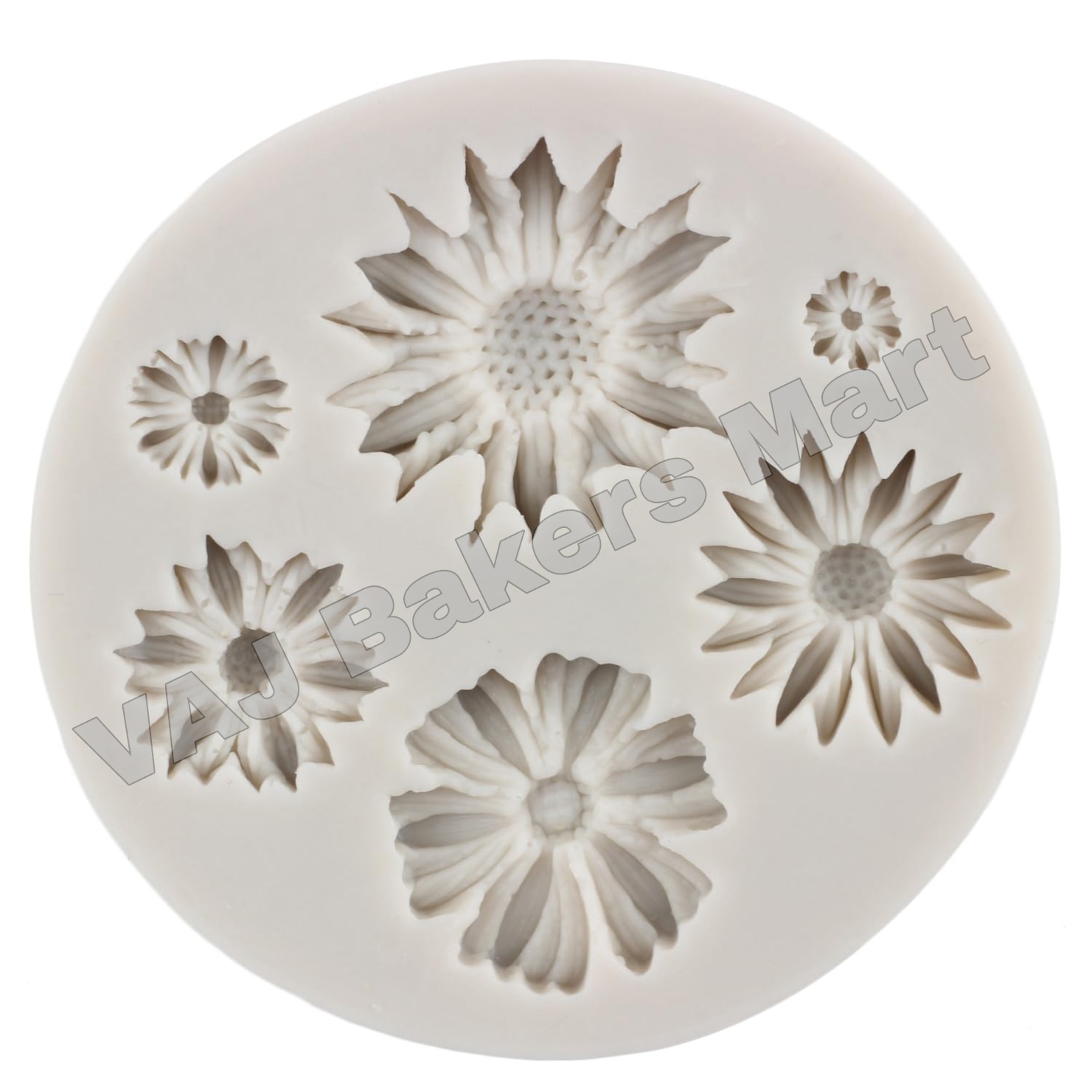 3D Flower Shape Silicon Fondant Mould