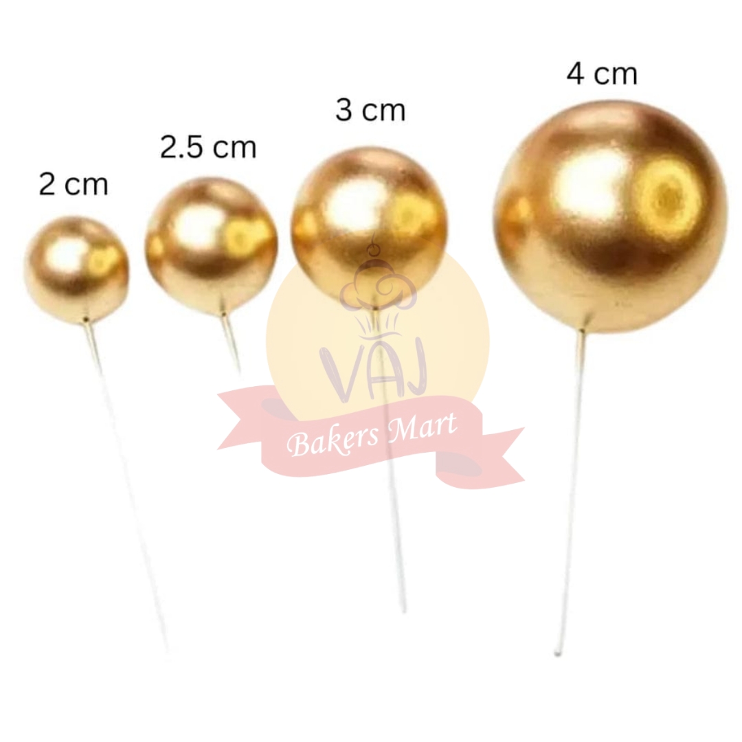 Gold Metallic Faux Balls
