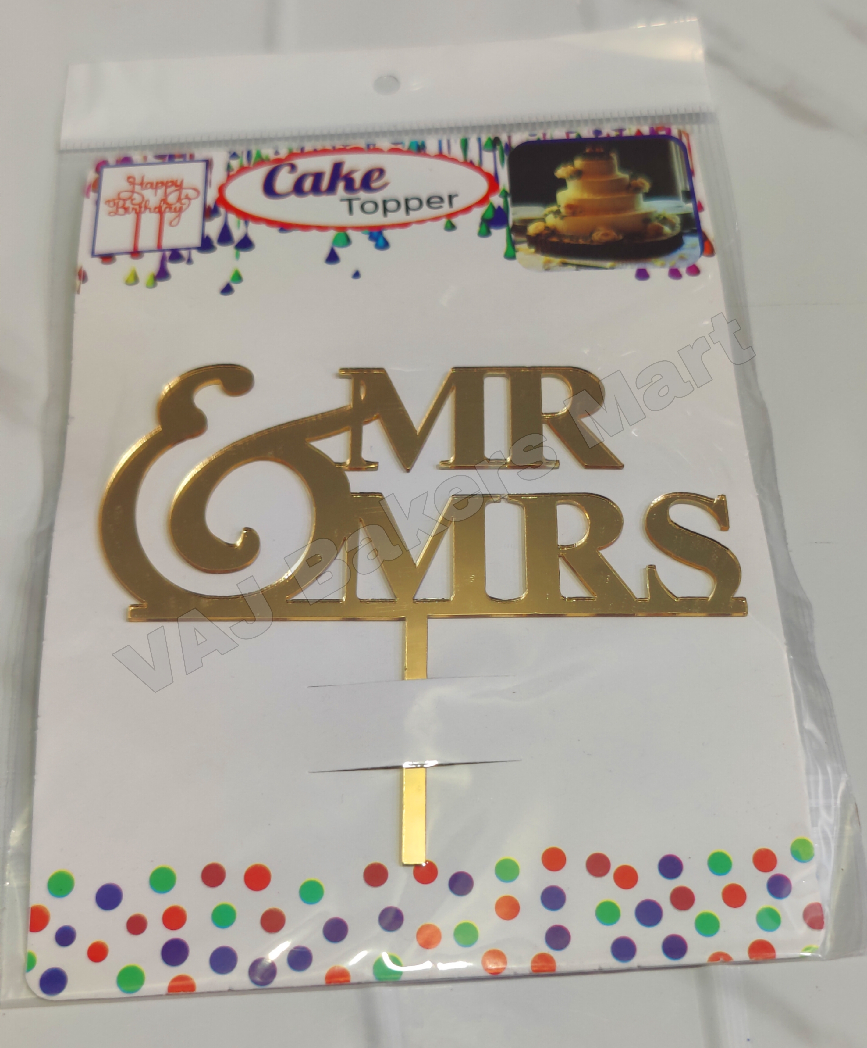 W11 Acrylic Wedding Cake Topper