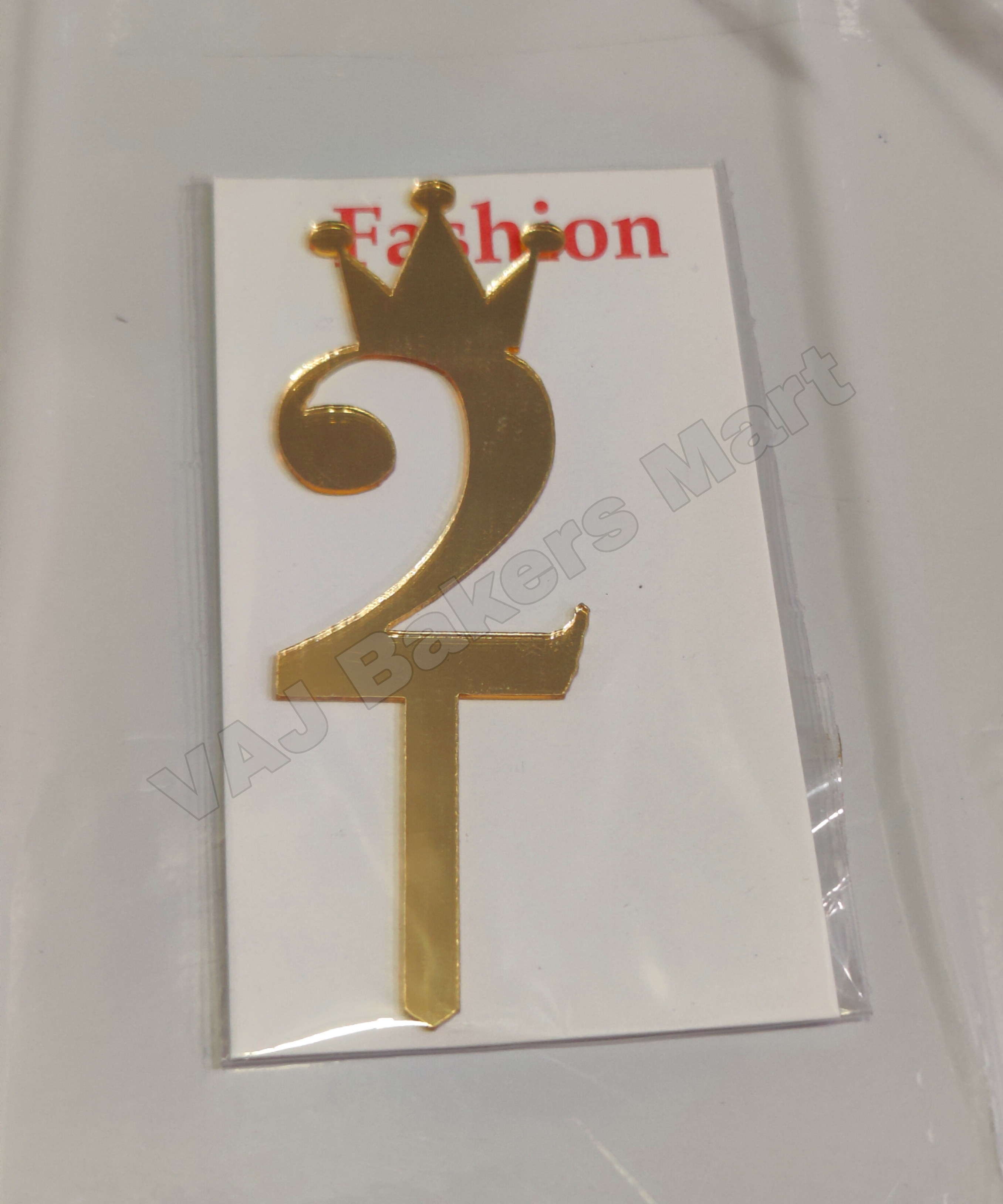 Acrylic Numerical Topper No.2