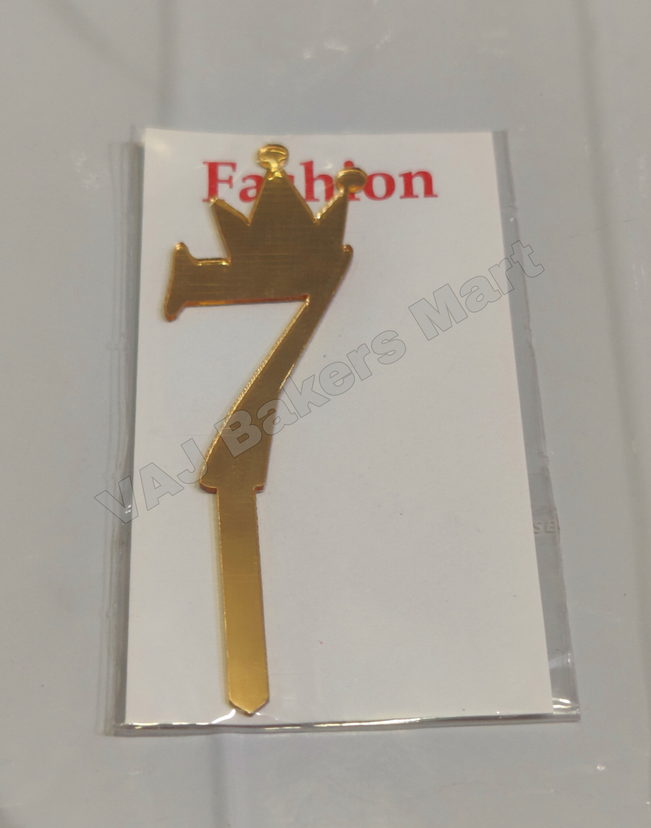 Acrylic Numerical Topper No.7