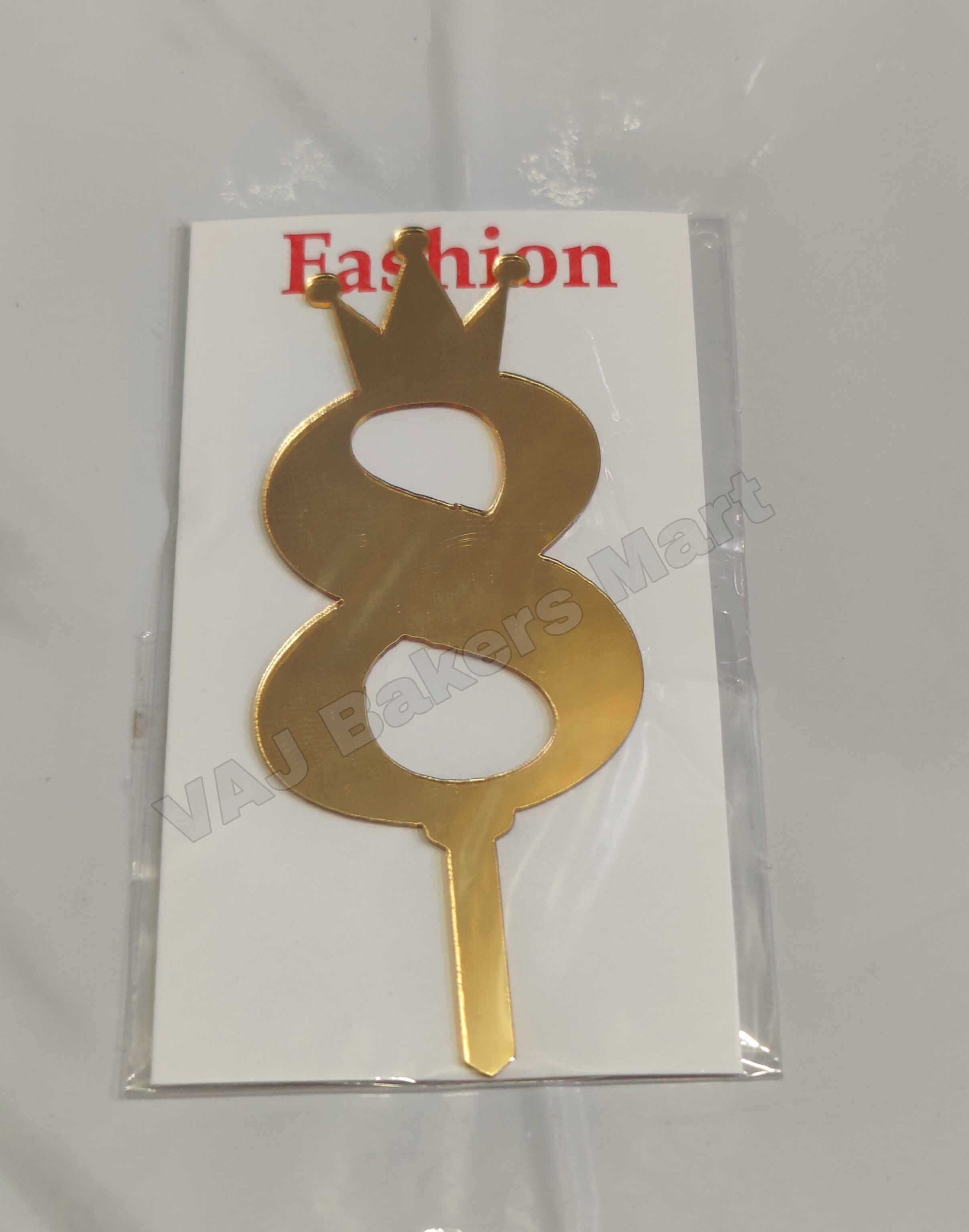 Acrylic Numerical Topper No.8