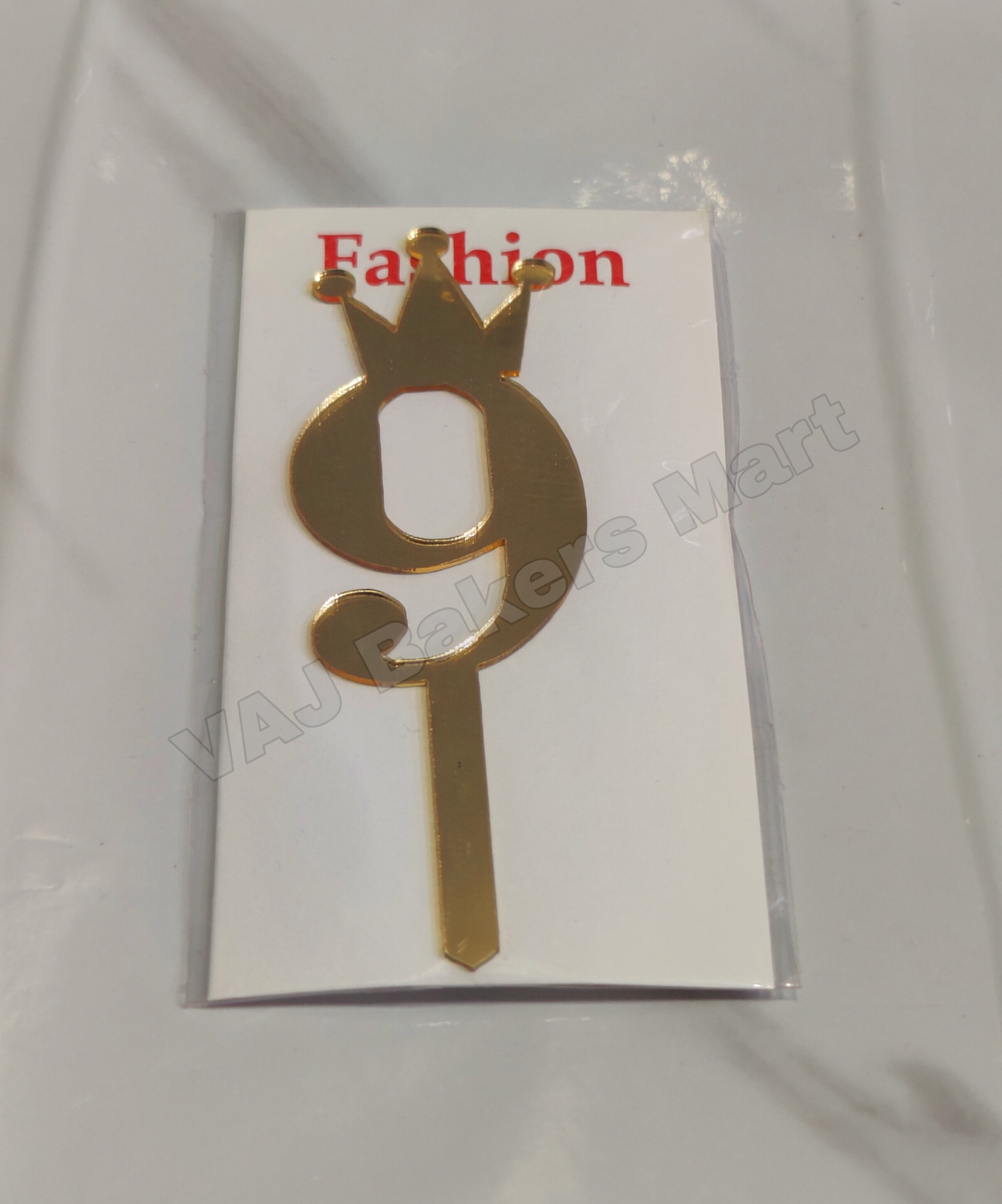 Acrylic Numerical Topper No.9