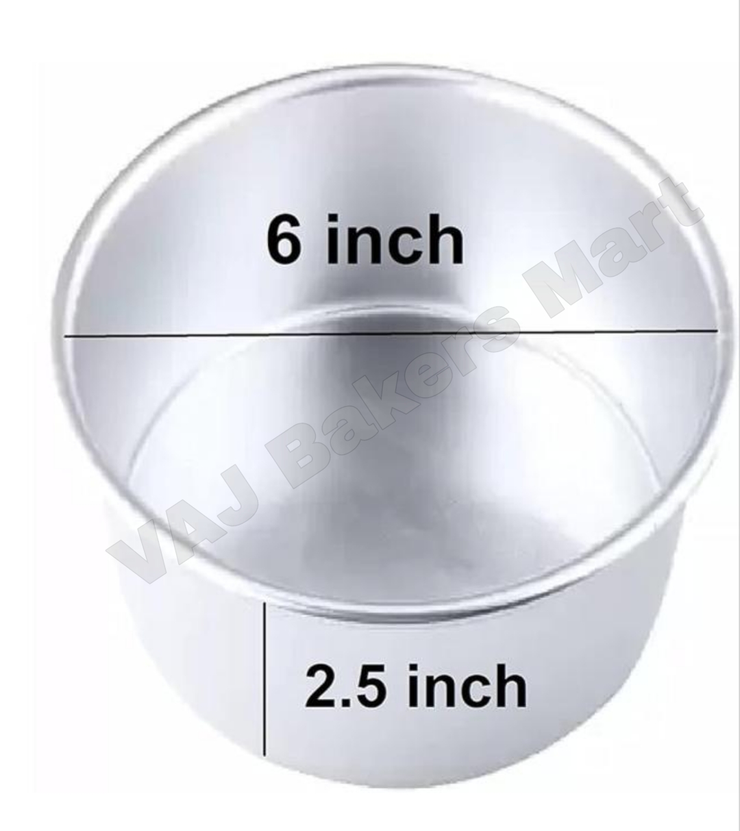 Round Cake Tin 6" x 2.5"