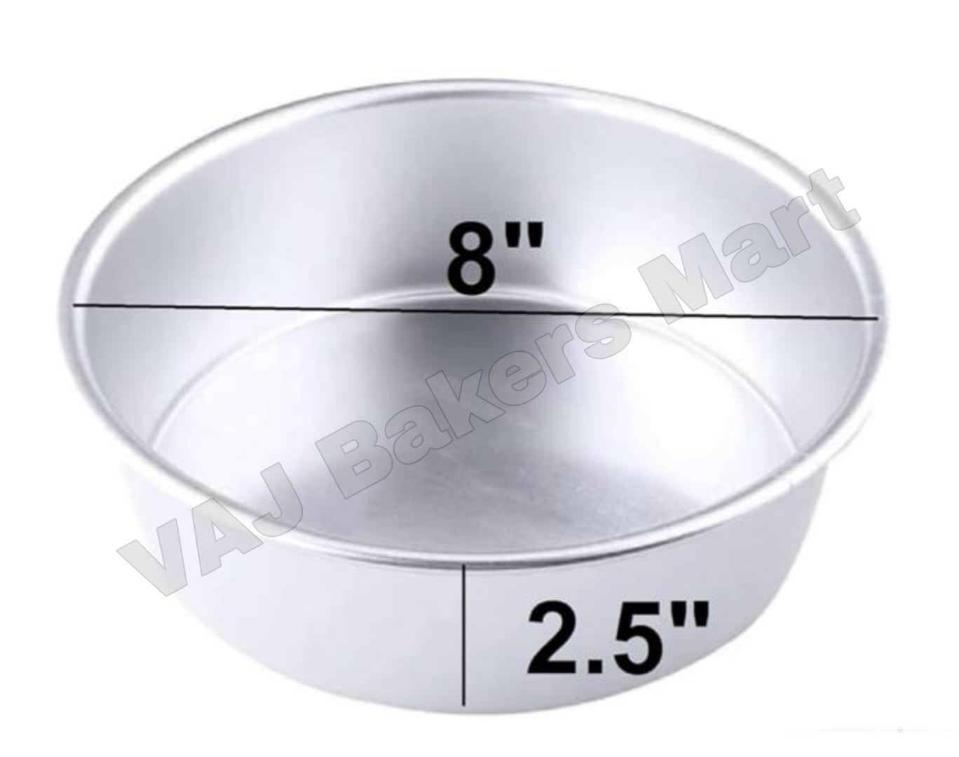 Round Cake Tin 8" x 2.5"