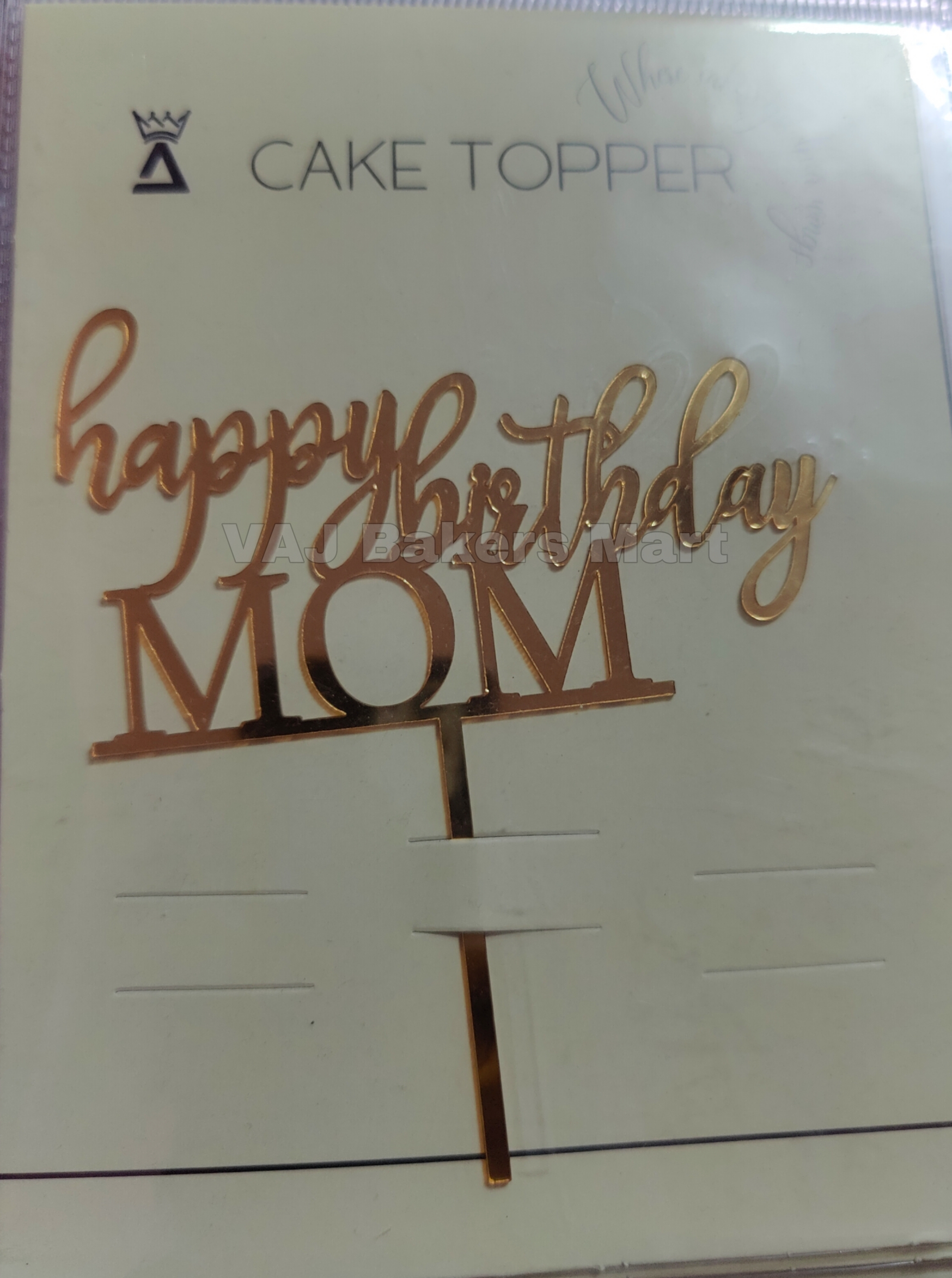 HBM1 Acrylic Happy Birthday Topper