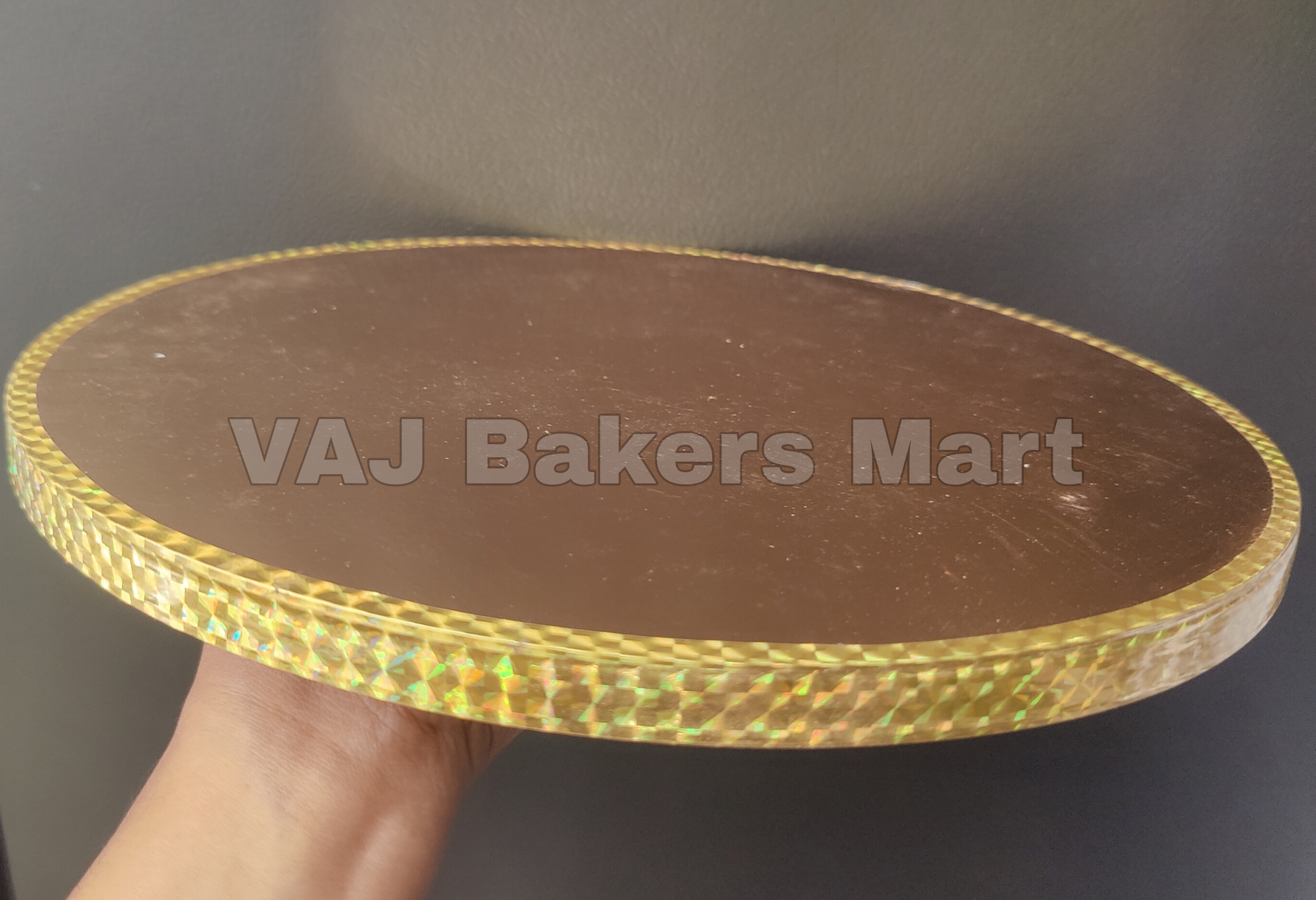 12" Circle Drum Board Gold