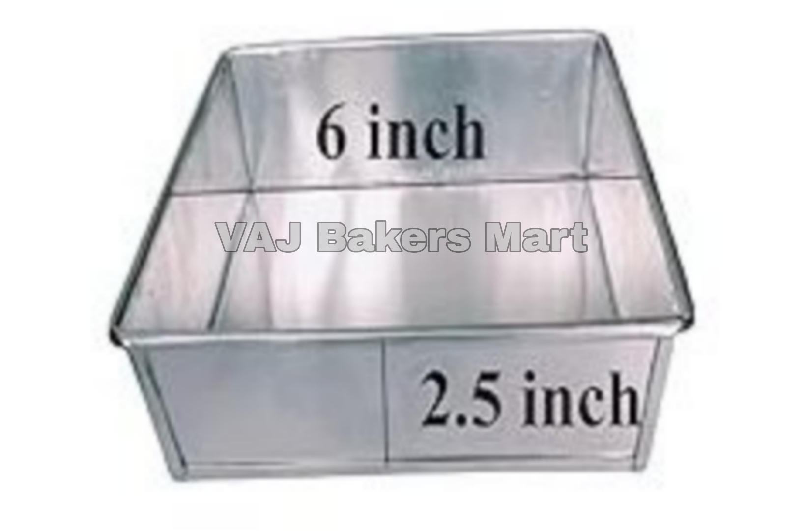 Square Cake Tin 6" x 6" x 2.5"