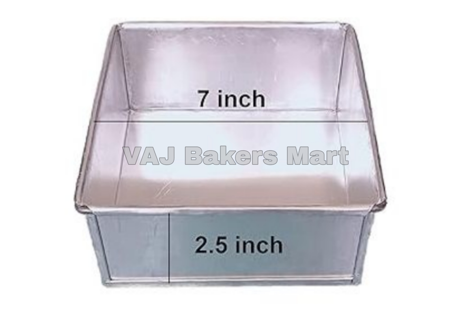 Square Cake Tin 7" x 7" x 2.5"