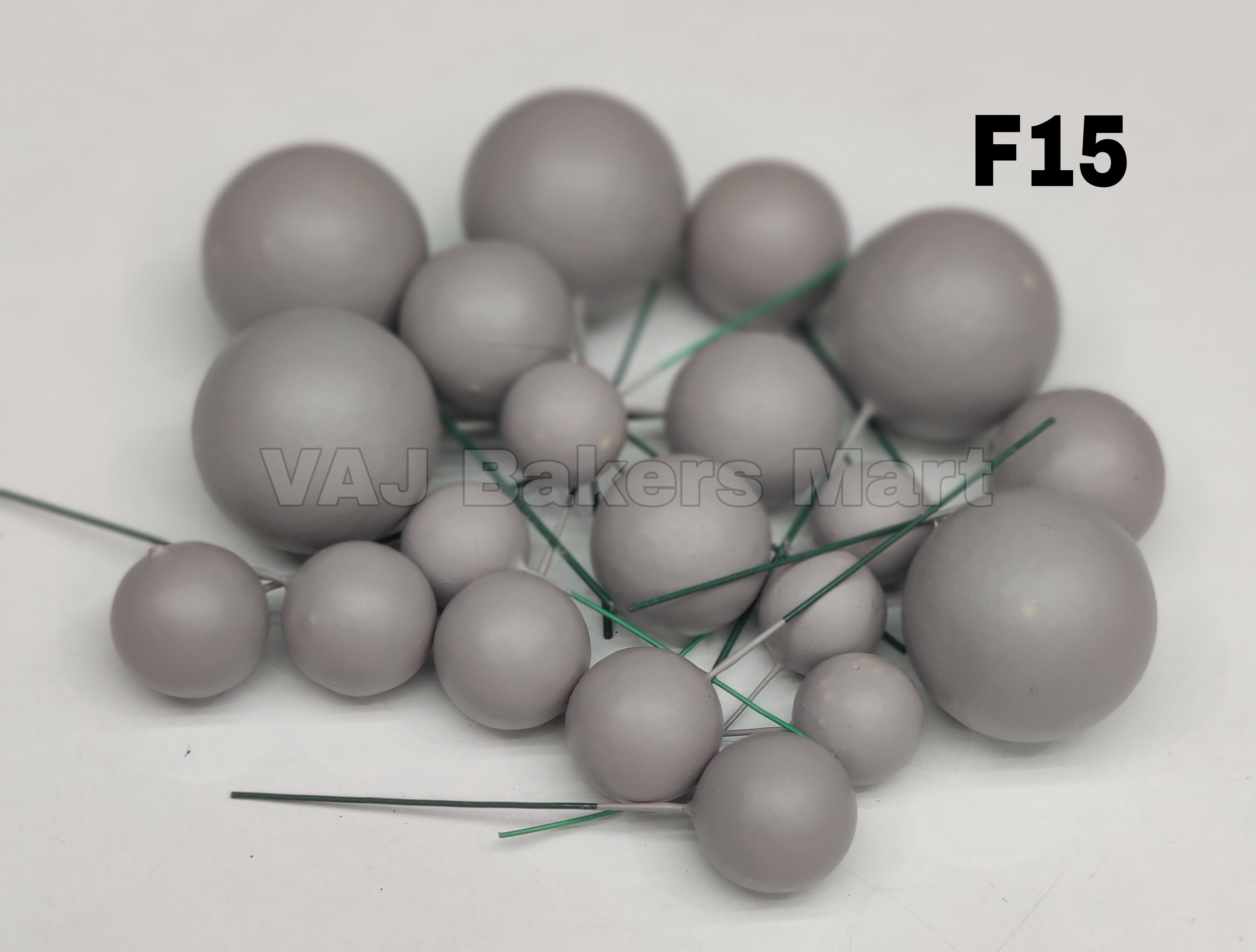 Toupe Brown Matte Finish Faux Balls (F15)