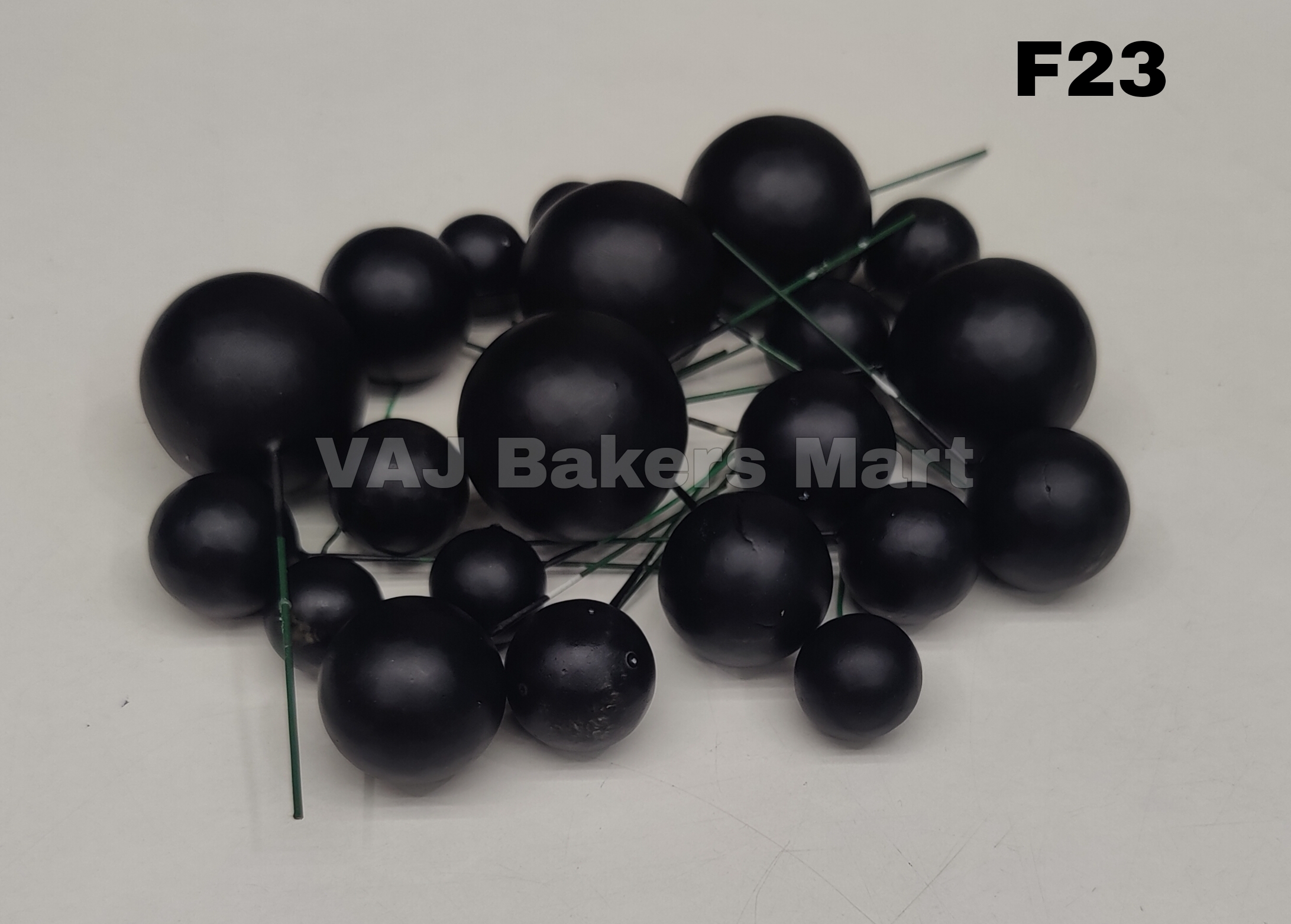 Black Matte Finish Faux Balls (F23)