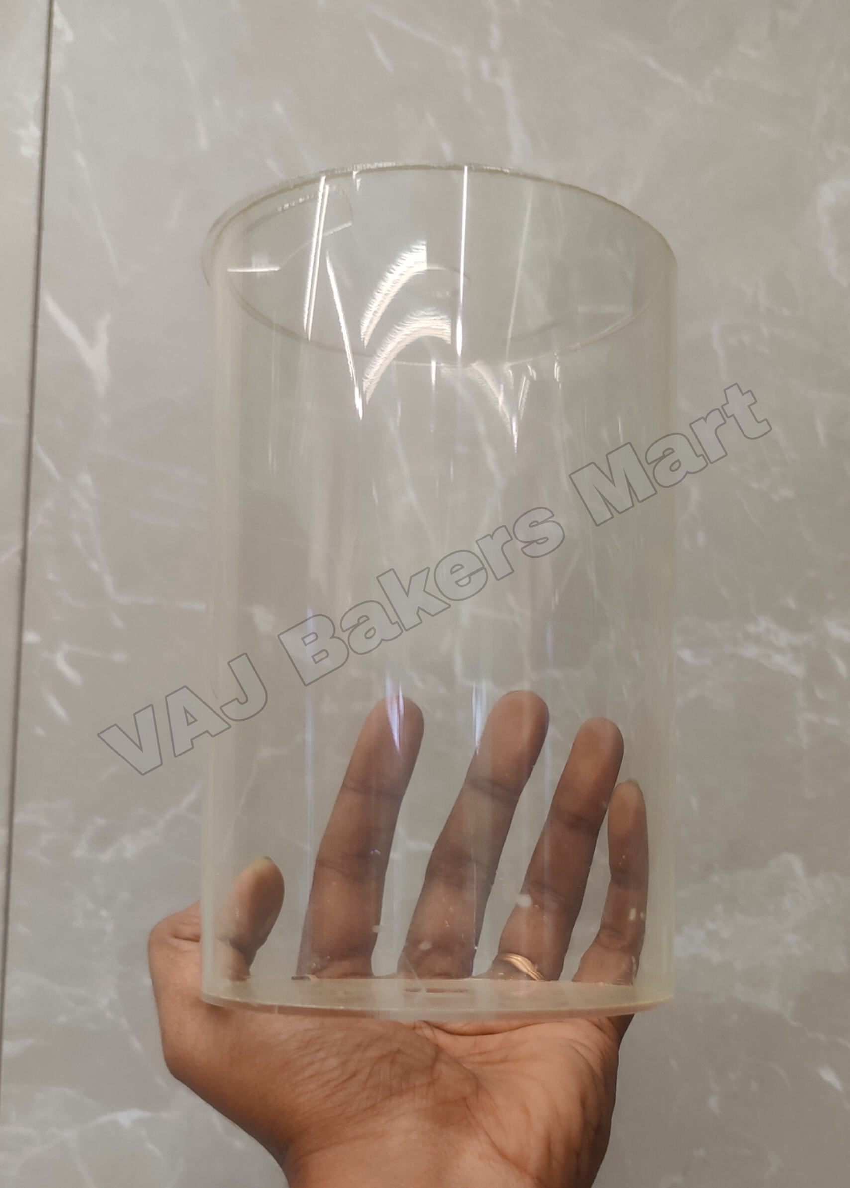 Acrylic Transparent Cylindrical Spacer 4" x 6"