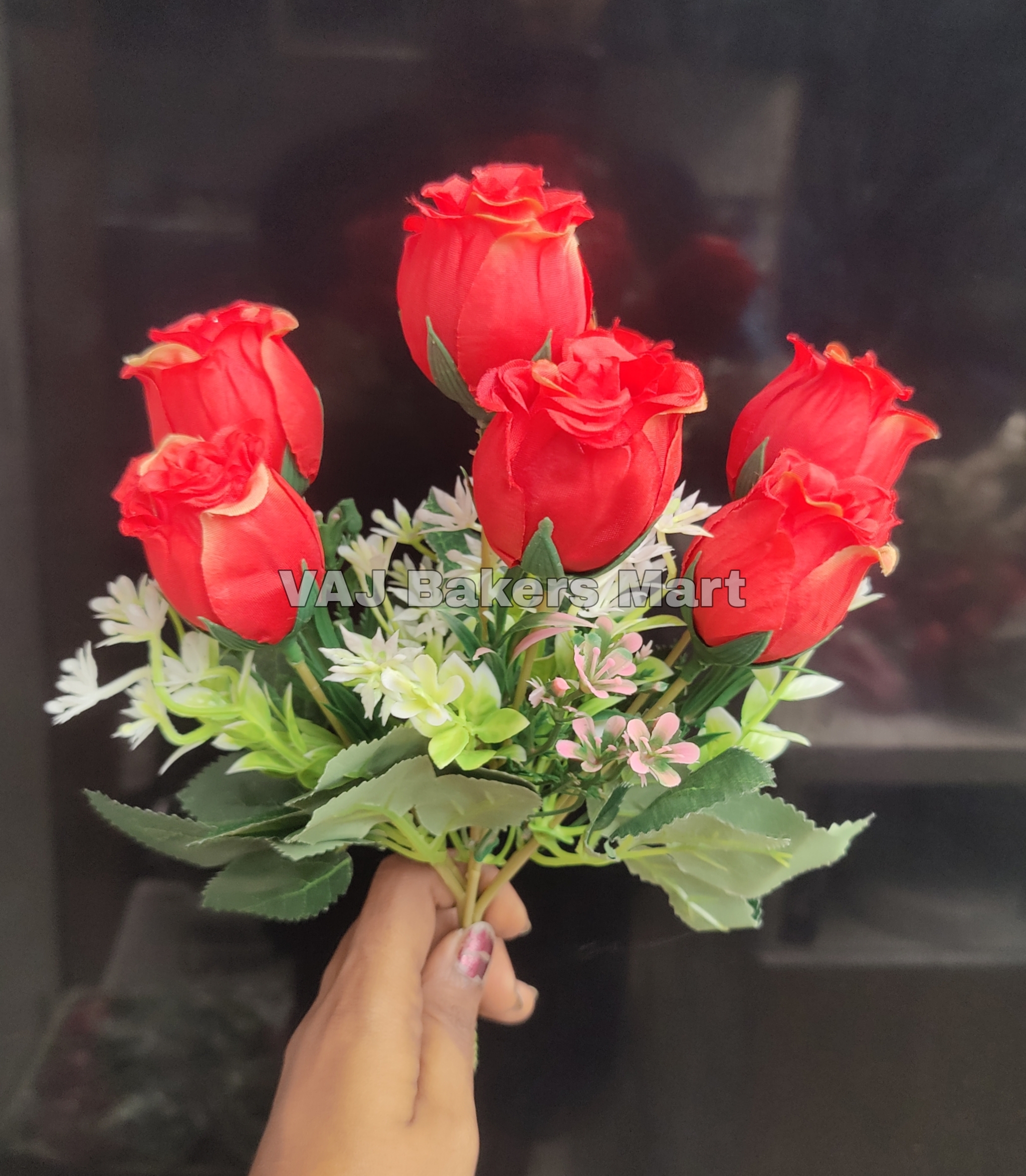 FB28 Rose Flower Bunch